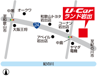 U-Carランド岩出マップ