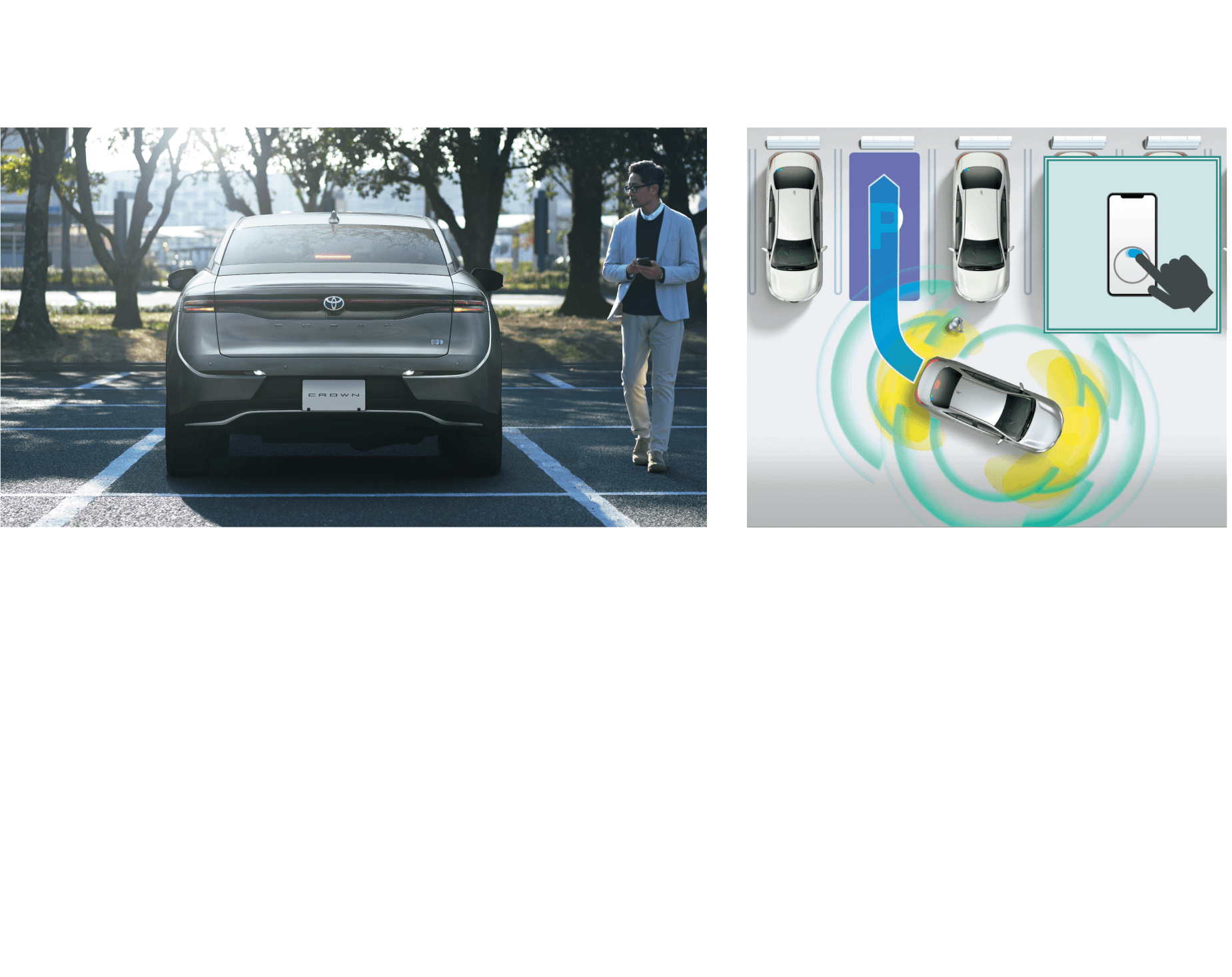 リモート機能 スマホ操作で素早く簡単に駐車
