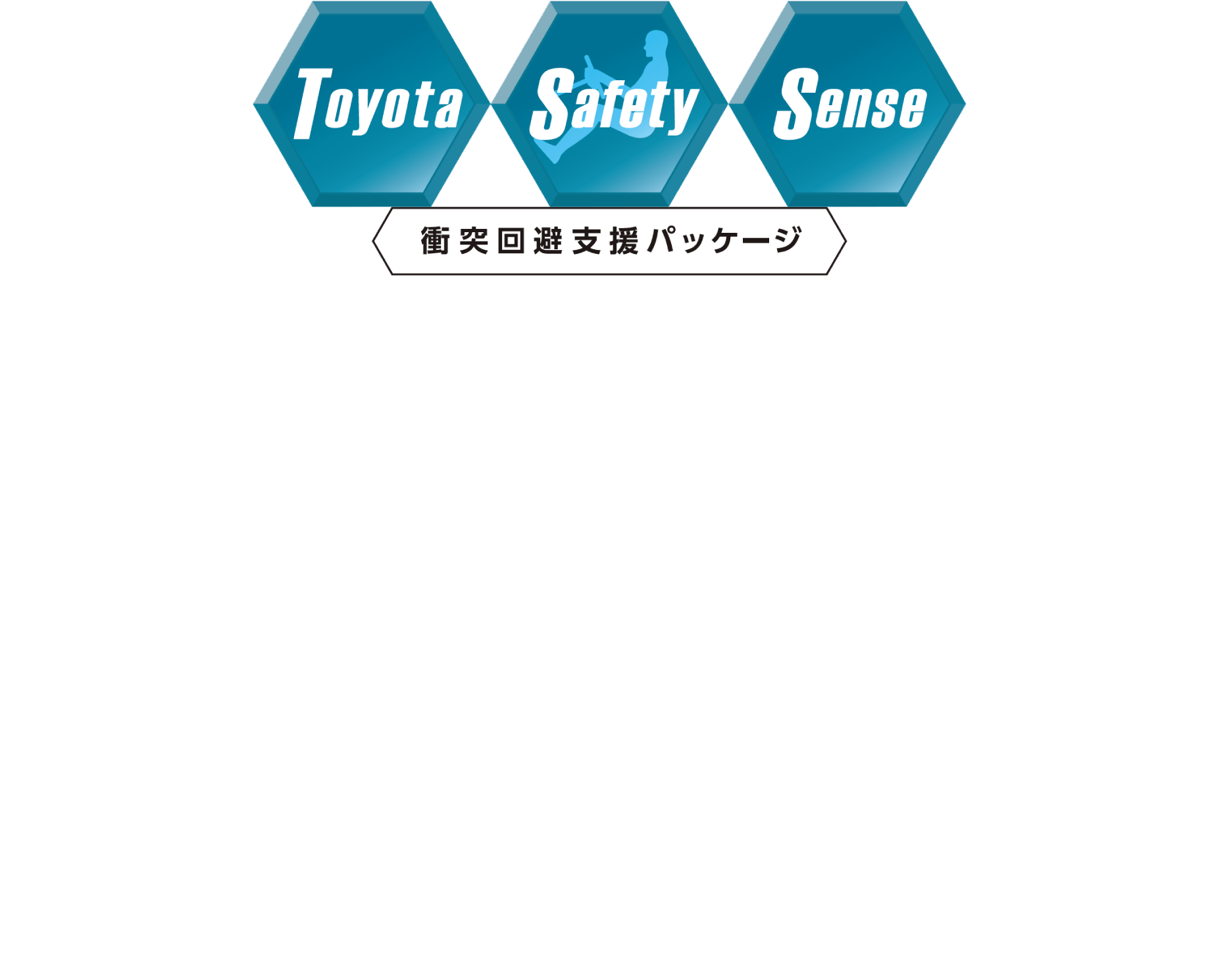 Point: 先進機能が、多くの状況でドライバーをサポート。■プリクラッシュセーフティ… …… ぶつからないをサポート■レーントレーシングアシスト…高速道路のクルージングをサポート■レーンディパーチャーアラート … はみ出さないをサポート■レーダークルーズコントロール…… ついていくをサポート■アダプティブハイビームシステム／オートマチックハイビーム…夜間の見やすさをサポート■ロードサインアシスト…………… 標識の見逃し防止をサポート■ドライバー異常時対応システム…救命・救護をサポート■プロアクティブドライビングアシスト…安全運転をさりげなくサポート■発進遅れ告知機能…先行車・信号出遅れをサポート■緊急時操舵支援（アクティブ操舵機能付）…操舵回避をサポート■フロントクロストラフィックアラート…出会い頭の事故防止をサポート■レーンチェンジアシスト…高速道路の車線変更をサポート