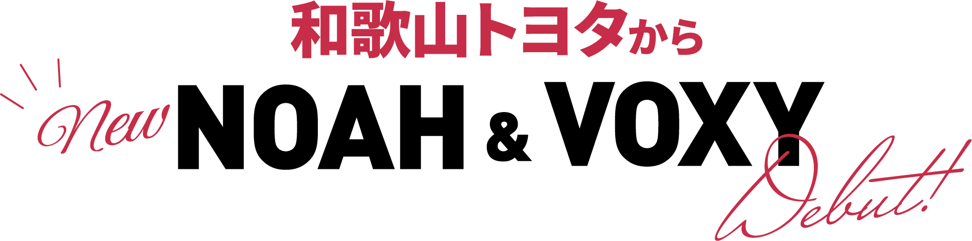 和歌山トヨタから New NOAH & VOXY Debut!