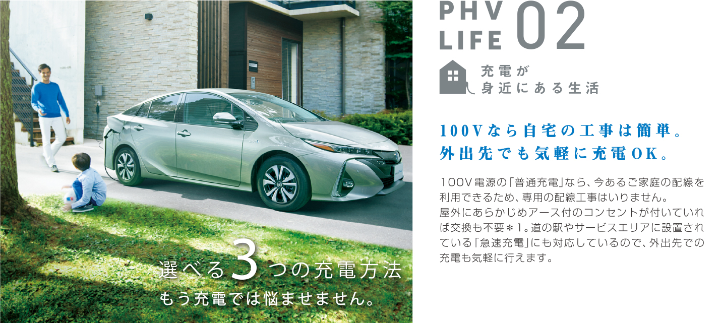 PHV LIFE 02 充電が身近にある生活