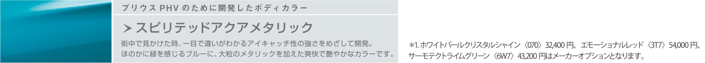 プリウスPHVのために開発したボディカラー