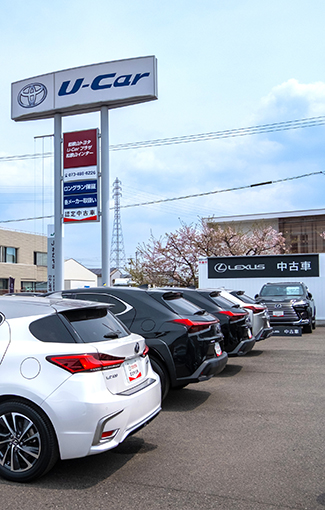 U-Carプラザ和歌山インター店のレクサス専門コーナー