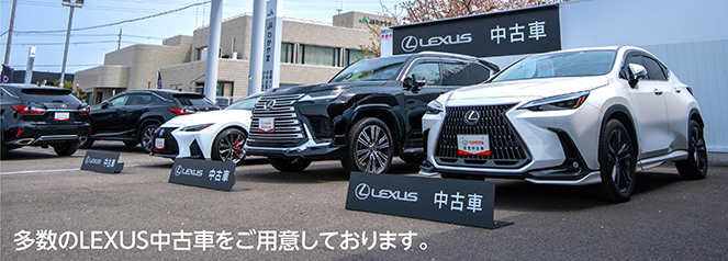 多数のLEXUS中古車をご用意しております。